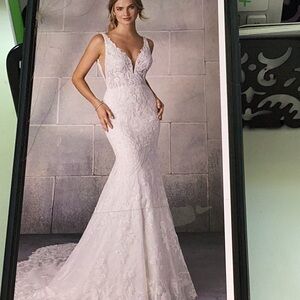 Morilee, 2123, size 14, ivory